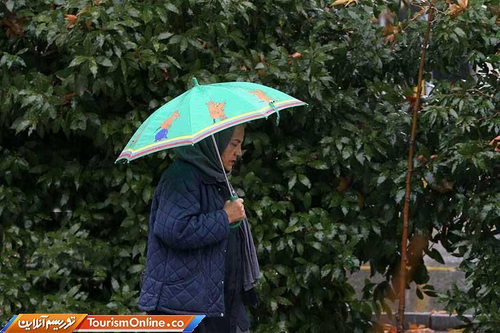 بارش باران در محورهای البرز و تهران