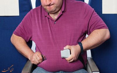 نکاتی برای مسافران هواپیما که دارای اضافه وزن هستند!