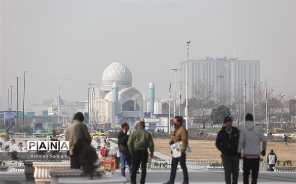 19 ایستگاه کیفیت هوای تهران در شرایط نارنجی